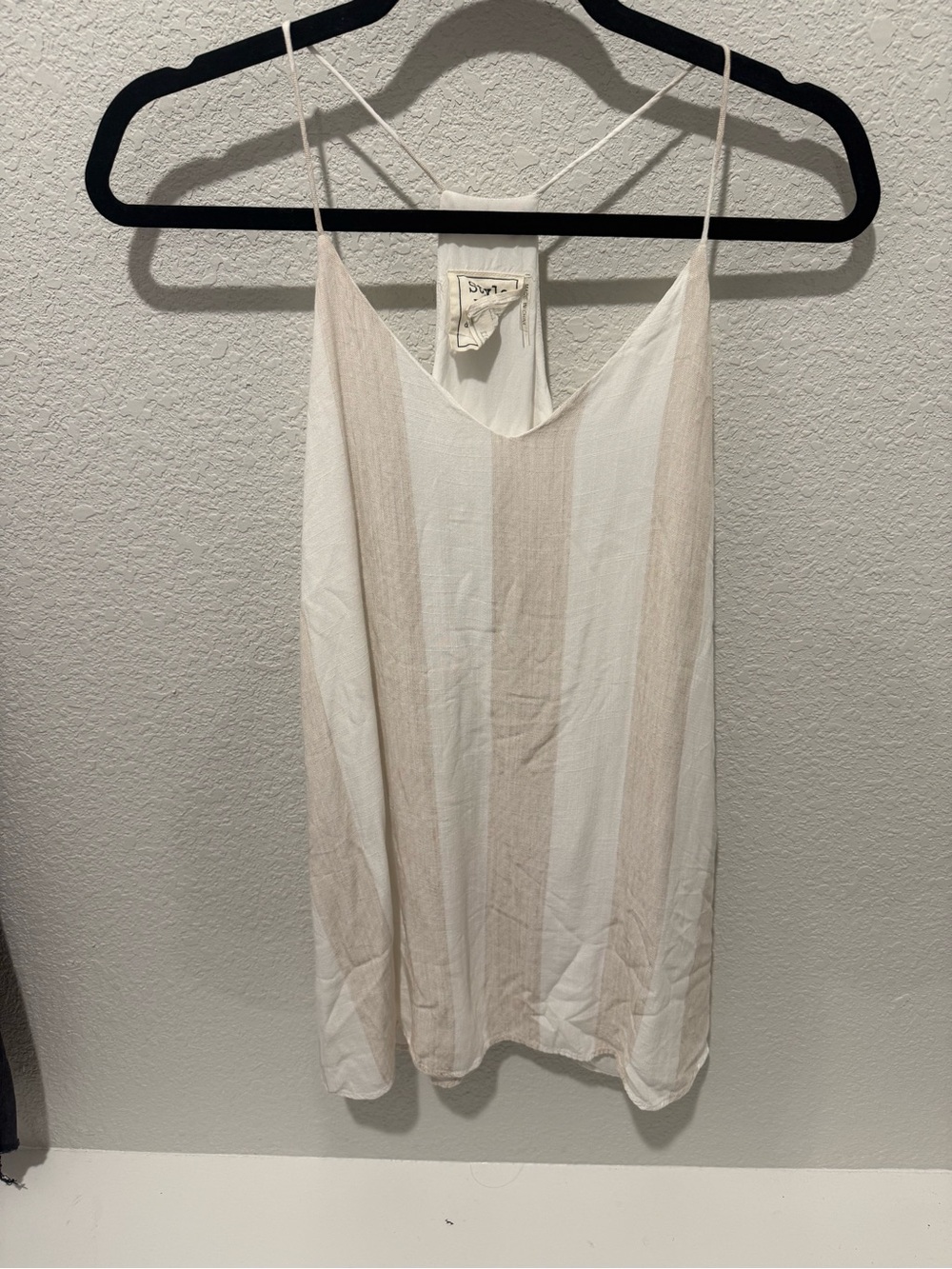 Style Rack Cream Spaghetti Strap Cami